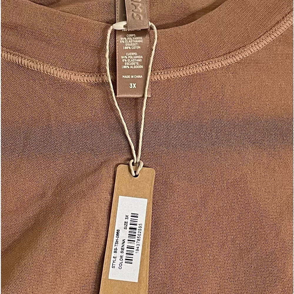 NWT Skims Summer Mesh Sheer Bodysuit in Sienna Size 3XL - Picture 4 of 7